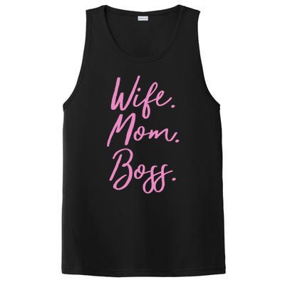 MotherS Day Gift Ideas Wife Mom Boss Gift Pink Cute PosiCharge Competitor Tank