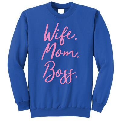 MotherS Day Gift Ideas Wife Mom Boss Gift Pink Cute Sweatshirt