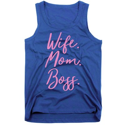 MotherS Day Gift Ideas Wife Mom Boss Gift Pink Cute Tank Top