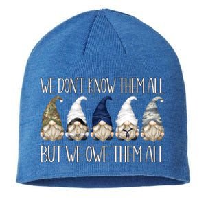 Memorial Day Gnome We Dont Know Them All But We Owe Them All Gift Sustainable Beanie