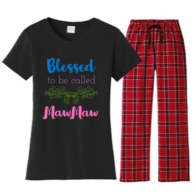 Mothers Day Gift Blessed To Be Called Mawmaw Women's Flannel Pajama Set