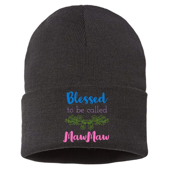 Mothers Day Gift Blessed To Be Called Mawmaw Sustainable Knit Beanie