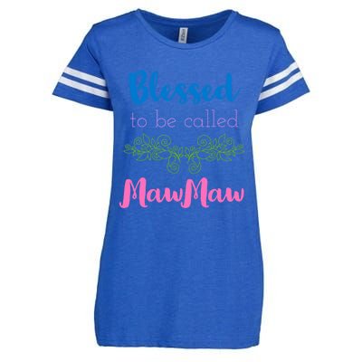 Mothers Day Gift Blessed To Be Called Mawmaw Enza Ladies Jersey Football T-Shirt