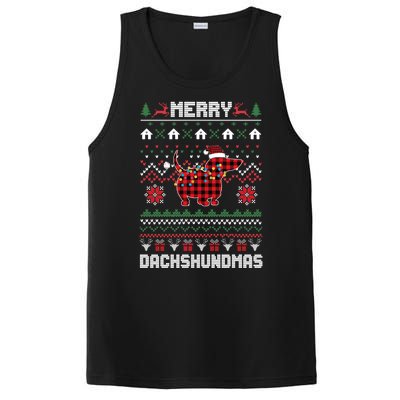 Merry Dachshundmas Gift PosiCharge Competitor Tank