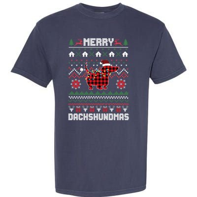 Merry Dachshundmas Gift Garment-Dyed Heavyweight T-Shirt