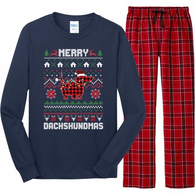 Merry Dachshundmas Gift Long Sleeve Pajama Set