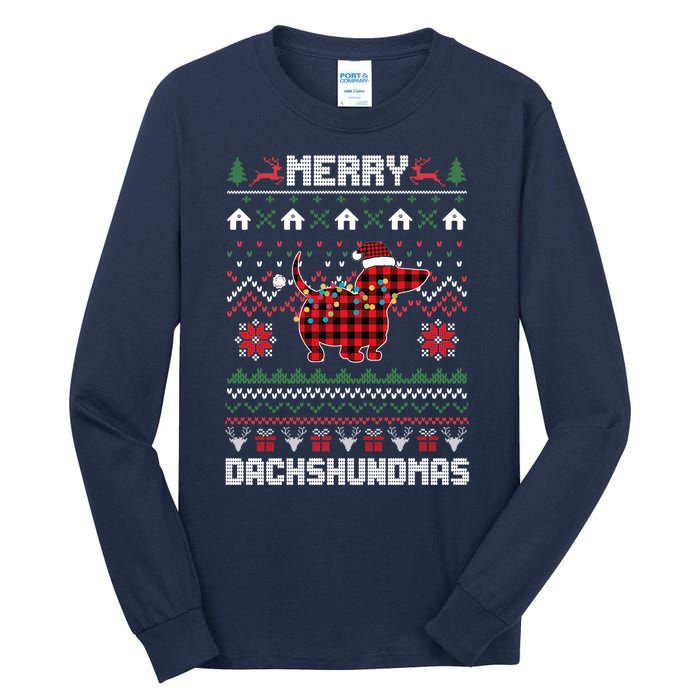 Merry Dachshundmas Gift Tall Long Sleeve T-Shirt