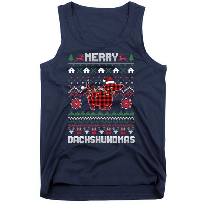 Merry Dachshundmas Gift Tank Top