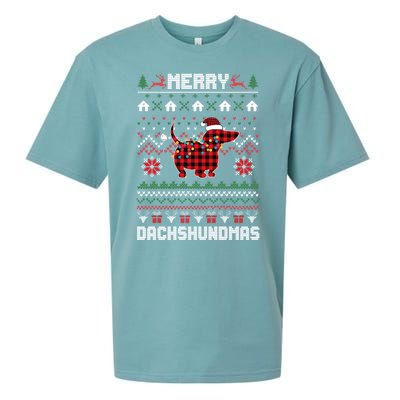 Merry Dachshundmas Gift Sueded Cloud Jersey T-Shirt