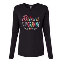 Mothers Day Gift Blessed To Be Called Granny Womens Cotton Relaxed Long Sleeve T-Shirt