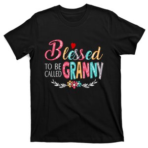 Mothers Day Gift Blessed To Be Called Granny T-Shirt