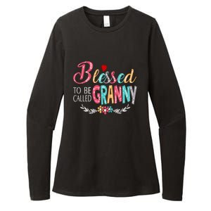 Mothers Day Gift Blessed To Be Called Granny Womens CVC Long Sleeve Shirt