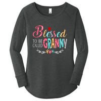 Mothers Day Gift Blessed To Be Called Granny Women's Perfect Tri Tunic Long Sleeve Shirt