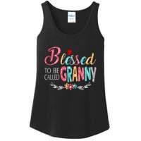 Mothers Day Gift Blessed To Be Called Granny Ladies Essential Tank