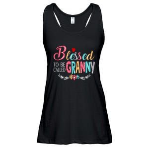 Mothers Day Gift Blessed To Be Called Granny Ladies Essential Flowy Tank