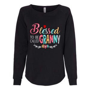 Mothers Day Gift Blessed To Be Called Granny Womens California Wash Sweatshirt