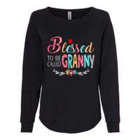 Mothers Day Gift Blessed To Be Called Granny Womens California Wash Sweatshirt