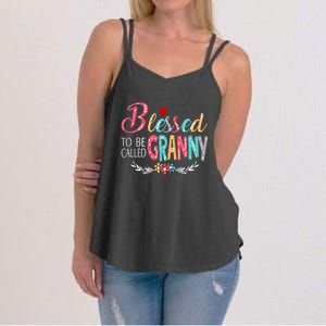 Mothers Day Gift Blessed To Be Called Granny Women's Strappy Tank