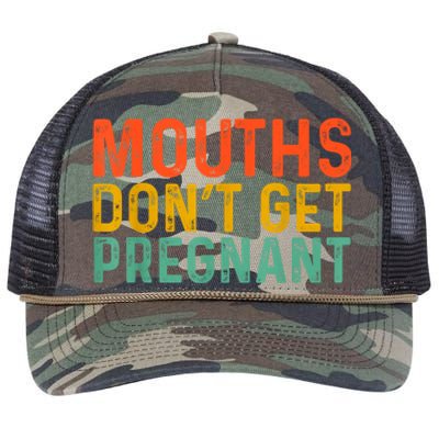 Mounths Dont Get Pregnant Retro Rope Trucker Hat Cap