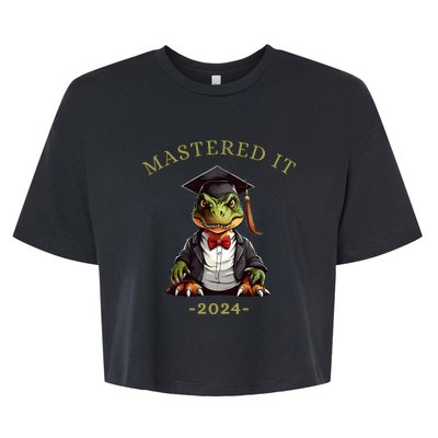 Masters Degree Graduation 2024 Mastered It Bella+Canvas Jersey Crop Tee