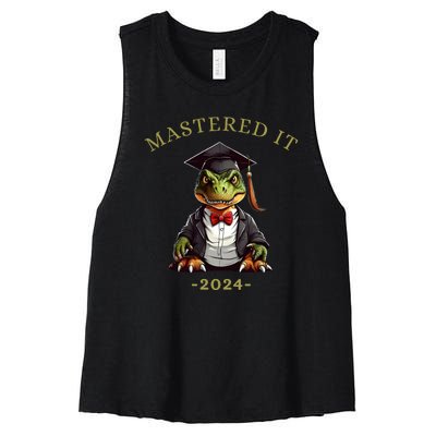 Masters Degree Graduation 2024 Mastered It Women's Racerback Cropped Tank