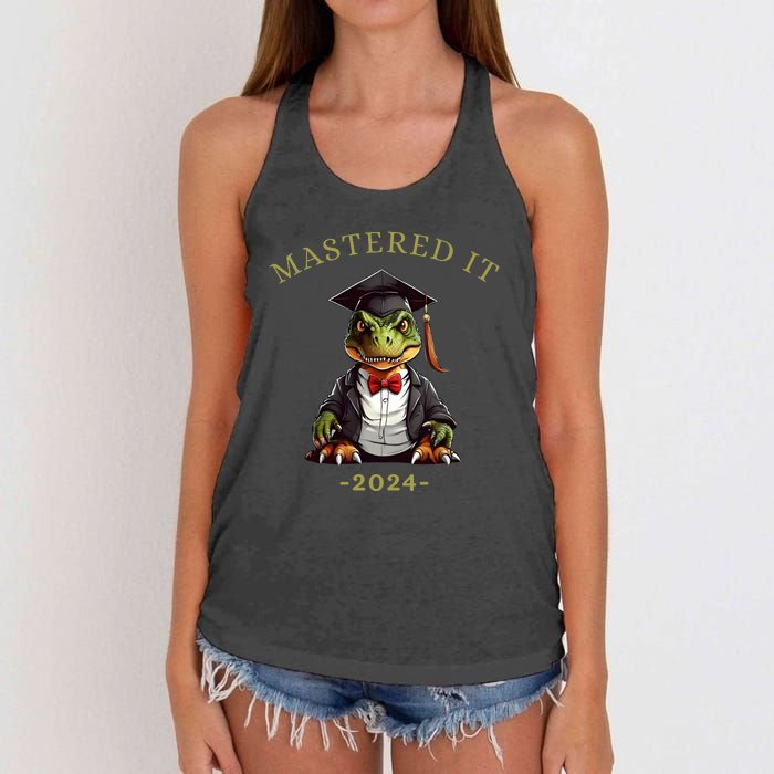 Masters Degree Graduation 2024 Mastered It Women's Knotted Racerback Tank