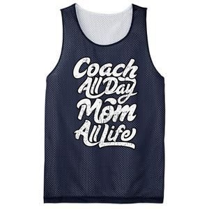 MotherS Day Gift Coach Mom All Life Birthday Mesh Reversible Basketball Jersey Tank