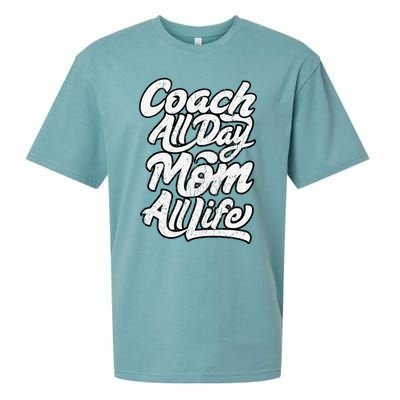 MotherS Day Gift Coach Mom All Life Birthday Sueded Cloud Jersey T-Shirt