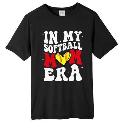 Mothers Day Gifts In My Softball Mom Era Funny Softball Mama Tall Fusion ChromaSoft Performance T-Shirt