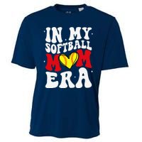 Mothers Day Gifts In My Softball Mom Era Funny Softball Mama Cooling Performance Crew T-Shirt