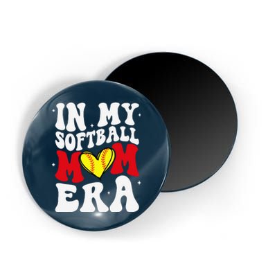 Mothers Day Gifts In My Softball Mom Era Funny Softball Mama Magnet