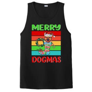 Merry Dogmas Ger Shepherd Christmas Dog Puppy Funny Xmas Great Gift PosiCharge Competitor Tank