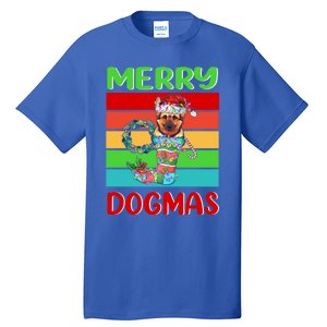 Merry Dogmas Ger Shepherd Christmas Dog Puppy Funny Xmas Great Gift Tall T-Shirt