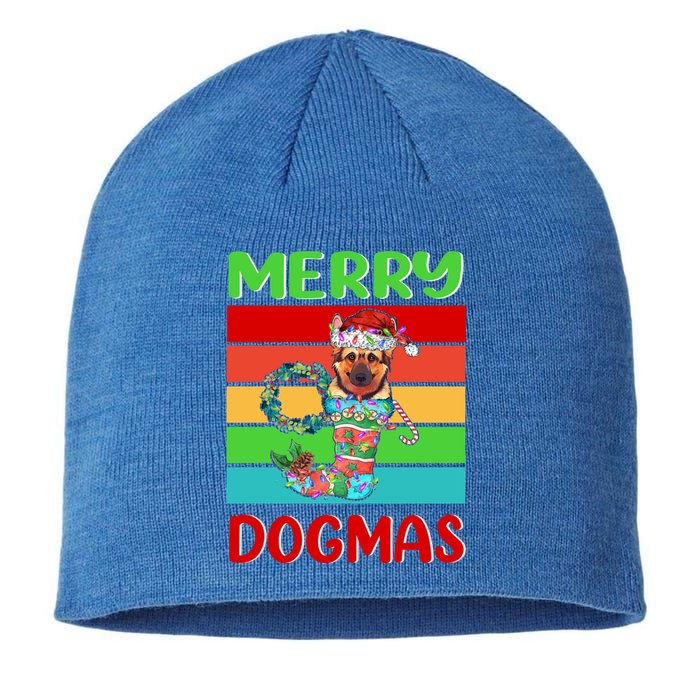 Merry Dogmas Ger Shepherd Christmas Dog Puppy Funny Xmas Great Gift Sustainable Beanie