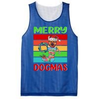 Merry Dogmas Ger Shepherd Christmas Dog Puppy Funny Xmas Great Gift Mesh Reversible Basketball Jersey Tank