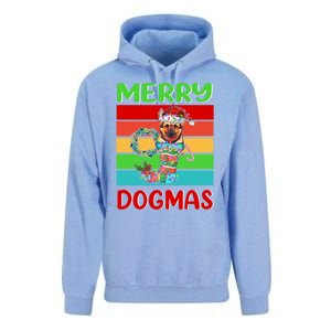 Merry Dogmas Ger Shepherd Christmas Dog Puppy Funny Xmas Great Gift Unisex Surf Hoodie