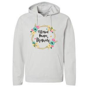 Mothers Day Gift Blessed To Be Called Memaw Performance Fleece Hoodie