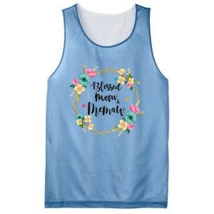 Mothers Day Gift Blessed To Be Called Memaw Mesh Reversible Basketball Jersey Tank