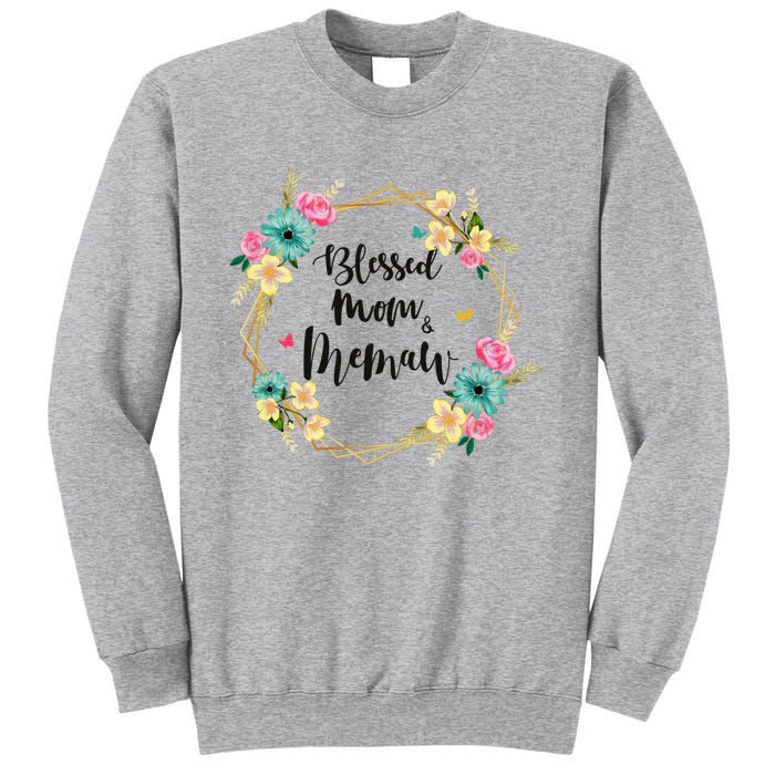 Mothers Day Gift Blessed To Be Called Memaw Sweatshirt