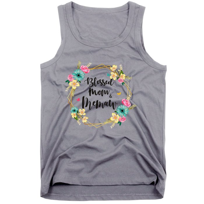 Mothers Day Gift Blessed To Be Called Memaw Tank Top