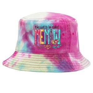 Mothers Day Gift Blessed To Be Called Memaw Tie-Dyed Bucket Hat