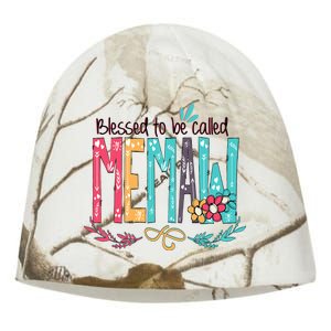 Mothers Day Gift Blessed To Be Called Memaw Kati - Camo Knit Beanie