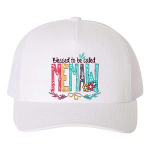 Mothers Day Gift Blessed To Be Called Memaw Yupoong Adult 5-Panel Trucker Hat