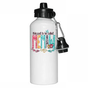 Mothers Day Gift Blessed To Be Called Memaw Aluminum Water Bottle