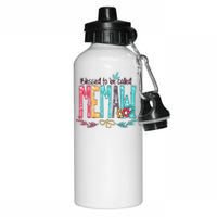 Mothers Day Gift Blessed To Be Called Memaw Aluminum Water Bottle