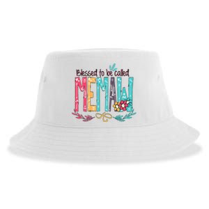 Mothers Day Gift Blessed To Be Called Memaw Sustainable Bucket Hat