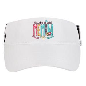 Mothers Day Gift Blessed To Be Called Memaw Adult Drive Performance Visor