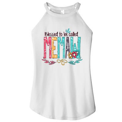 Mothers Day Gift Blessed To Be Called Memaw Women’s Perfect Tri Rocker Tank