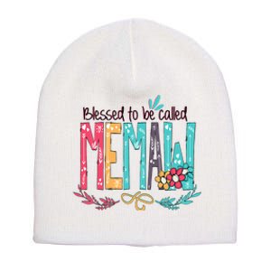 Mothers Day Gift Blessed To Be Called Memaw Short Acrylic Beanie