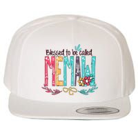 Mothers Day Gift Blessed To Be Called Memaw Wool Snapback Cap